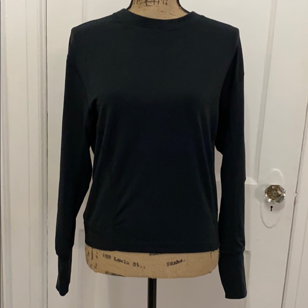 Nike Dri-Fit black oversized top with waistband